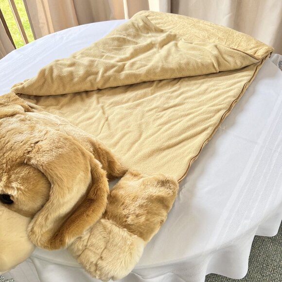 FAO Schwarz Toys R Us Kids Plush Sleeping Bag Patrick The Pup Great Condition - Picture 3 of 12